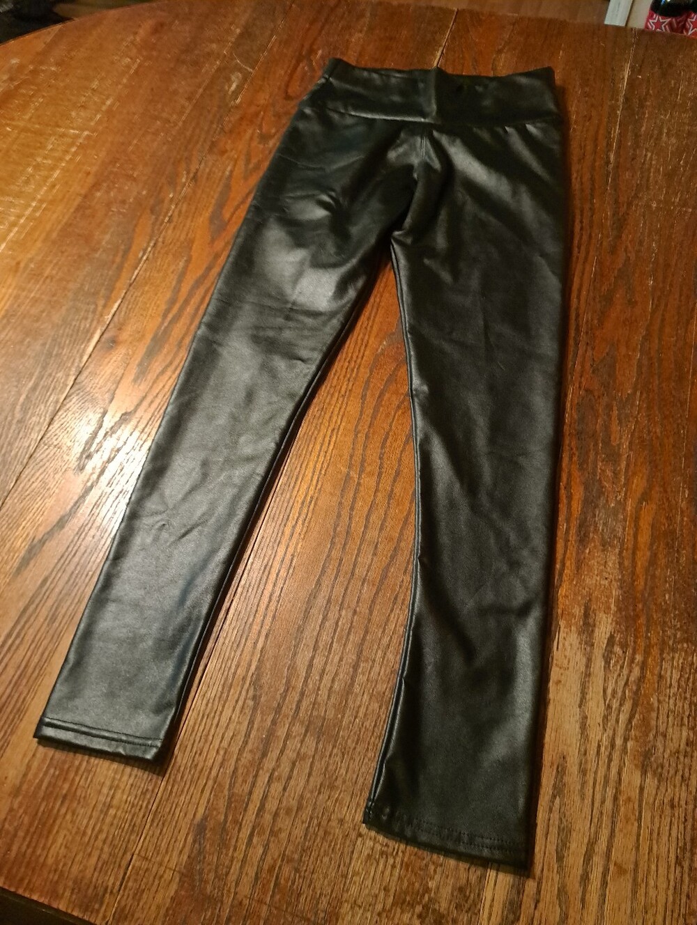 Small Medium XJBoost Black Faux Leather Bodycon Sexy PU Leggings Skinny Pants